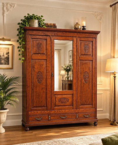 Antik kleiderschrank - -,
