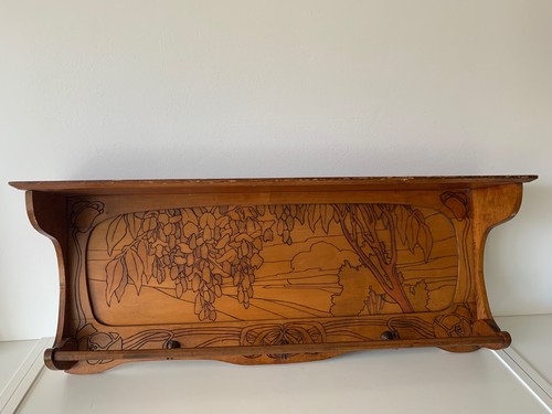 Jugendstil wandgarderobe mit - jugendstil,