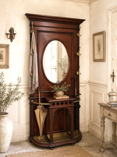 Antik garderobe nussbaum - antik,