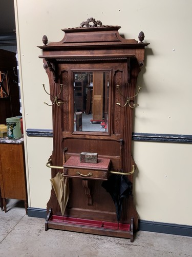 Antik garderobe mit schub - antik,