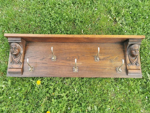 Holz garderobe eiche mit - , eiche,