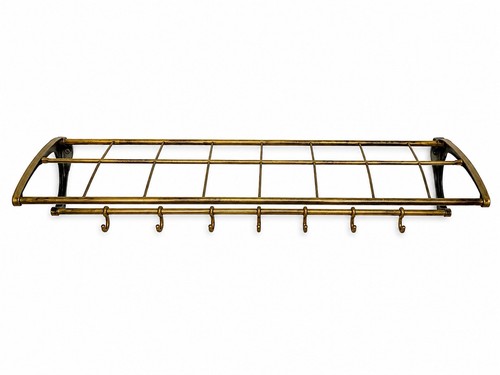 Vintage messing wandgarderobe - messing,