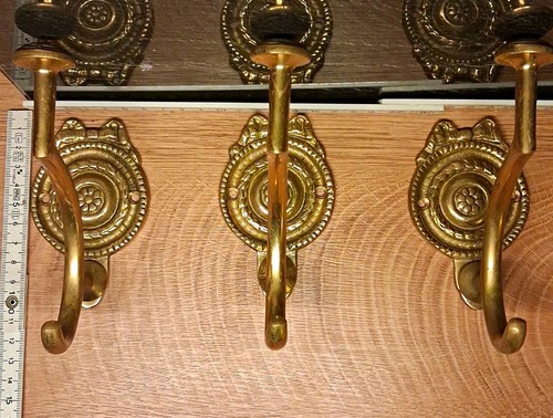 Antike garderobenhaken - 3x,