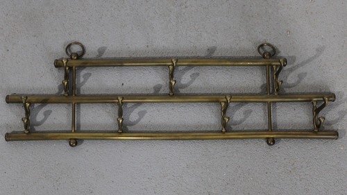 Garderobe messing haken - 7,